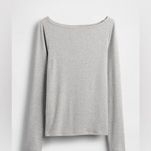 GAP Light Gray Long Sleeve Women's Top